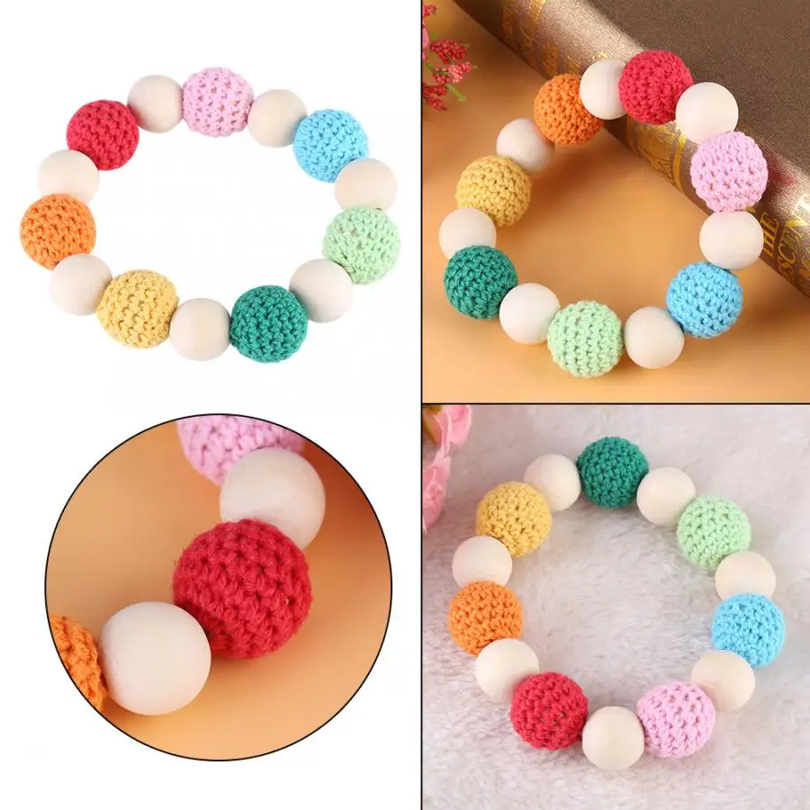 Деревянные детские кольца для прорезывания зубов детская игрушка аксессуары