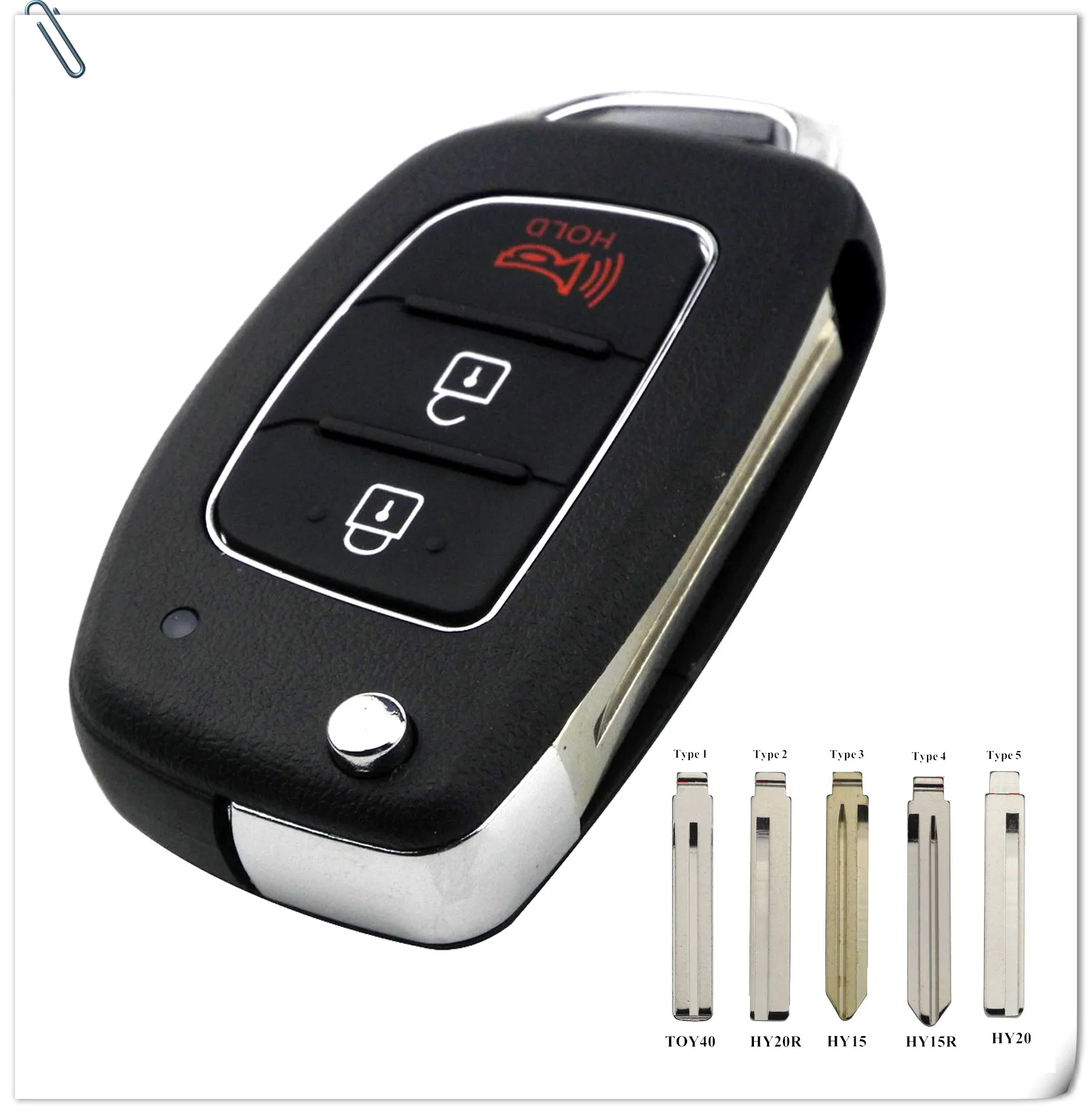 Для hyundai HB20 IX35 I45 SANTA FE Accent I40 I20 HY15/HY20/TOY40 3 кнопки дистанционного ключа