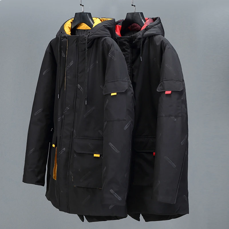 9XL 10XL Plus Size Parkas 2021 Winter Thick Jackets Men Fashion Casual Long Jackets Coats Mens Hooded Outdoor Outerwear Male