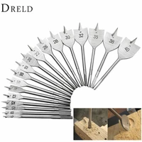 1pc 6mm 40mm drill woodworking tools titanium coated spade flat head wood boring drill bits power tools for hand wood drilling