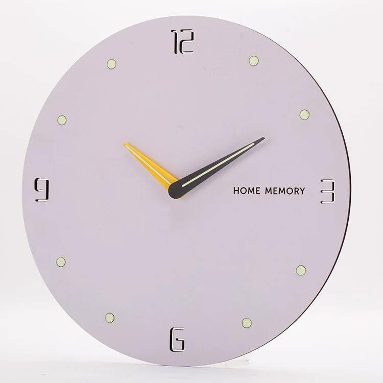 Акриловые круглые Настенные часы светящиеся простые кварцевые Гостиная