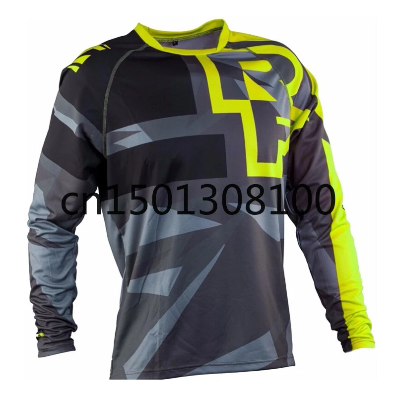 

2021 FURY RACE Moto MX Mountain Bike Motocross Jersey BMX DH MTB T Shirt Clothes Long Sleeve MTB Breathable Quick Drying Jesey H