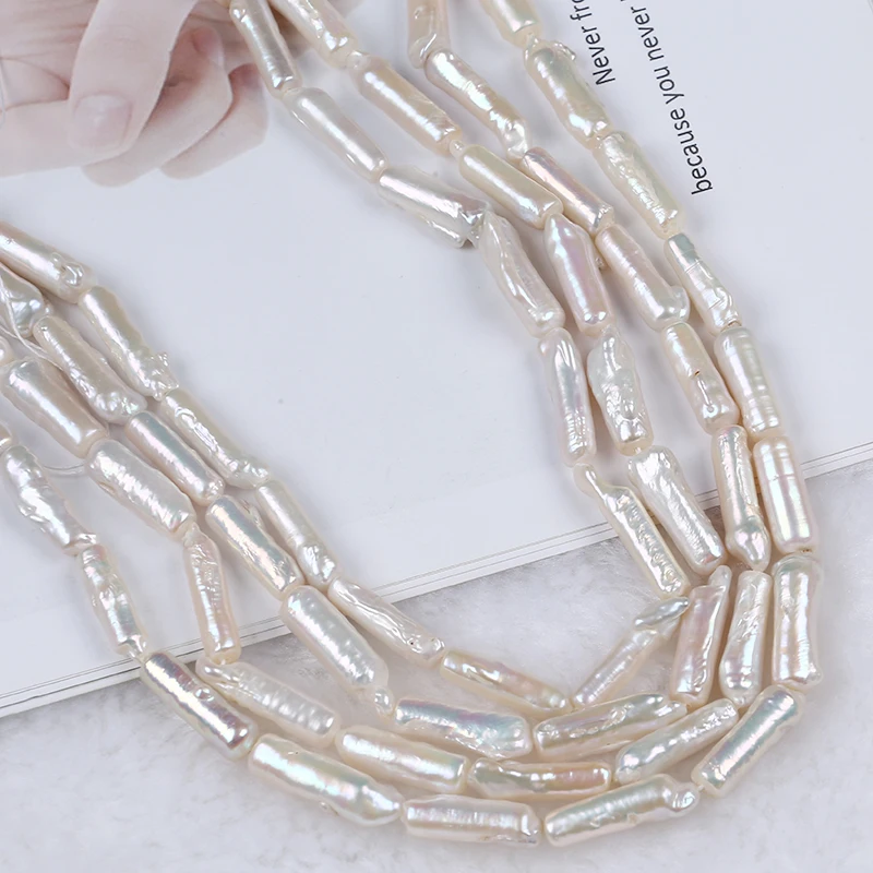 Special Cylinder Shape Biwa Pearl Nice Toothpick Beads For Handmade Jewerly DIY |