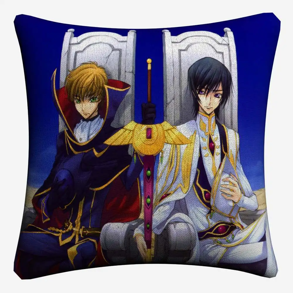 Code Geass полной фигуры сексуальные аниме декоративное хлопковое белье Наволочка на подушку размером 45*45 см для дивана наволочка для подушки стула домашний декор Almofada - Цвет: 6