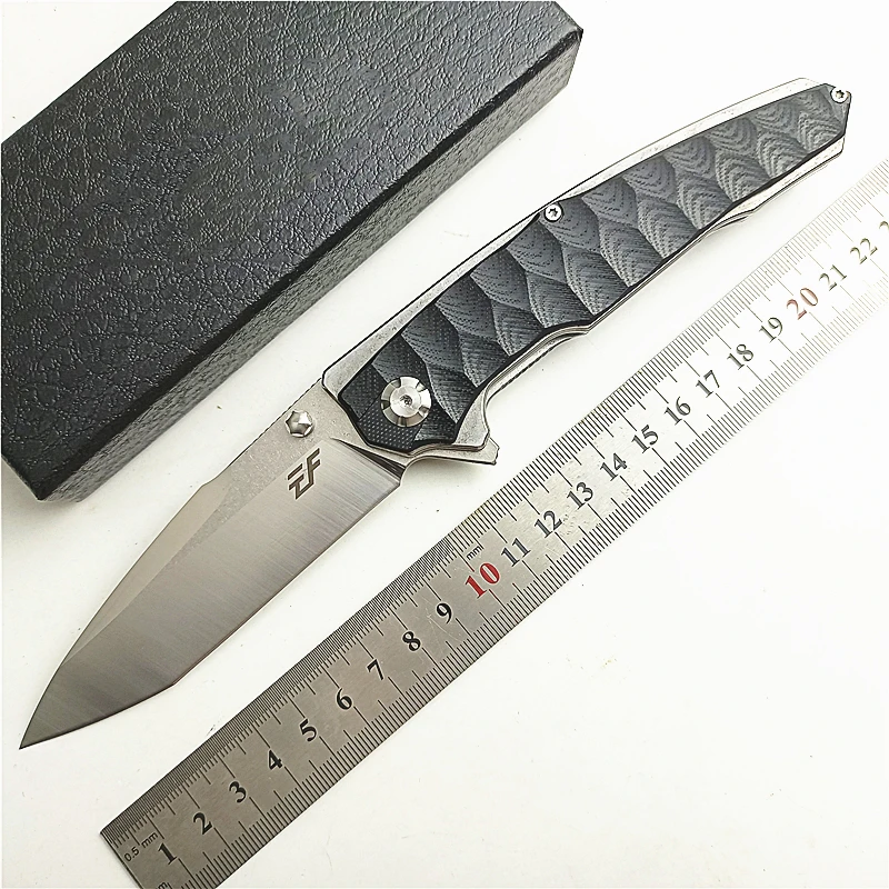 

Складной нож Eafengrow EF913 Black-Shark D2, рукоятка G10, качественный тактический нож для кемпинга и выживания, для повседневного использования, охотнич...