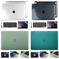 4 in 1 bling crystal transparent case for macbook air pro retina 11 13 15 16 touch bar a2289 a2159 new air pro 13 a2337 a2338 m1