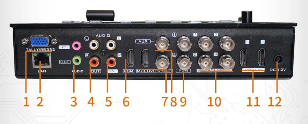 Devicewell HDS7106 6 каналов видео коммутатор Поддержка 4 SDI и HDMI кабель совместимость 2 1HDMI
