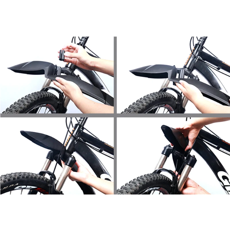 Bicycle Mudguard MTB 24 26 27.5 29 Inch Mud Wings Front/Rear Wheel Fenders Handy Mount Extra Length Width Deep Groove | Спорт и
