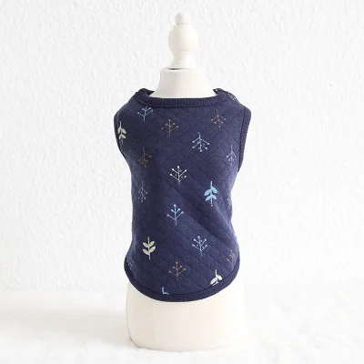 style J Одежда для собак Cub, мягкий хлопковый жилет для щенков, кошек, жилет с цветочным принтом для новорожденных маленьких собак/кошек, жилеты для чихуахуа, одежда для домашних животных XXS/XS - Цвет: style J