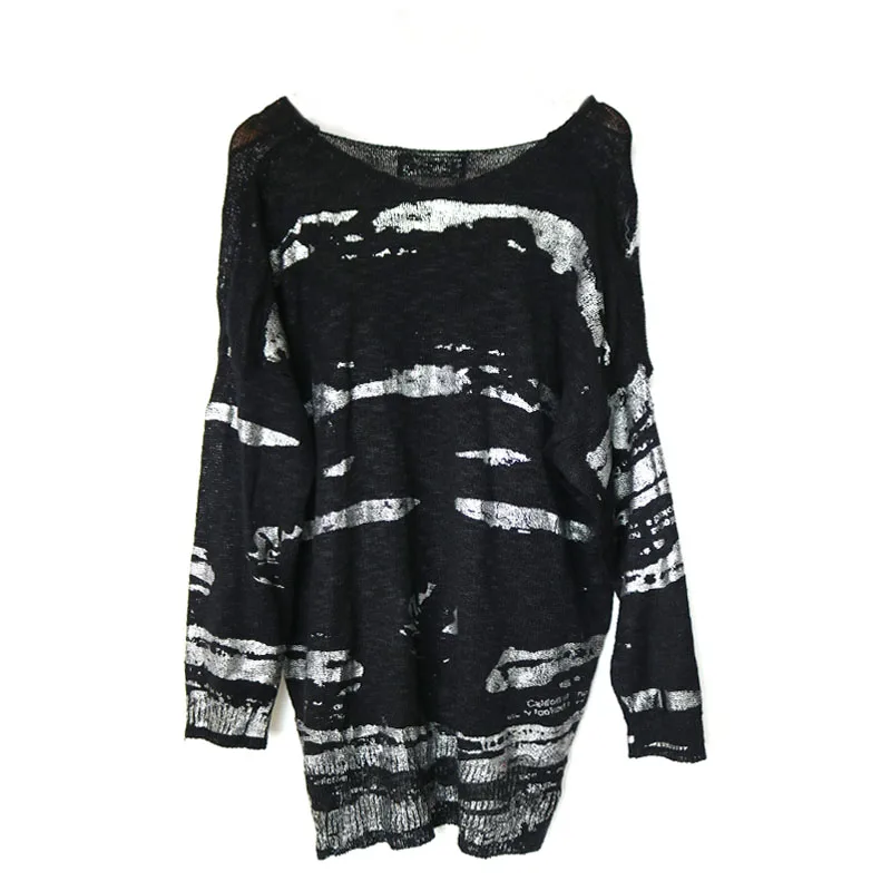 Объемной надписью тонкий свитер для женщин одежда 2019 Модные свободные размера