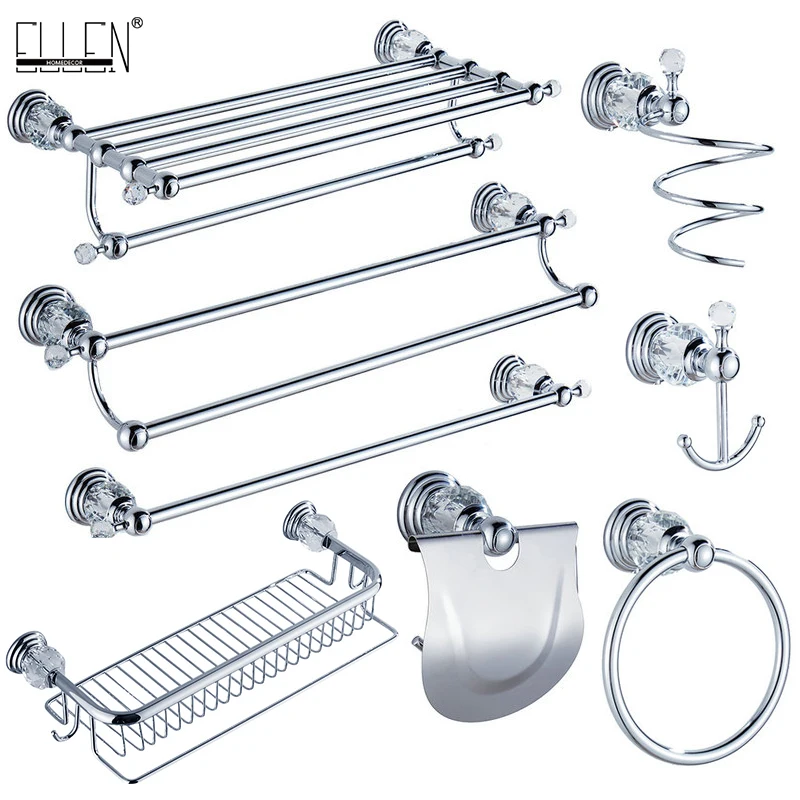 Набор аксессуаров для ванной комнаты держатель туалетной бумаги с кристаллами