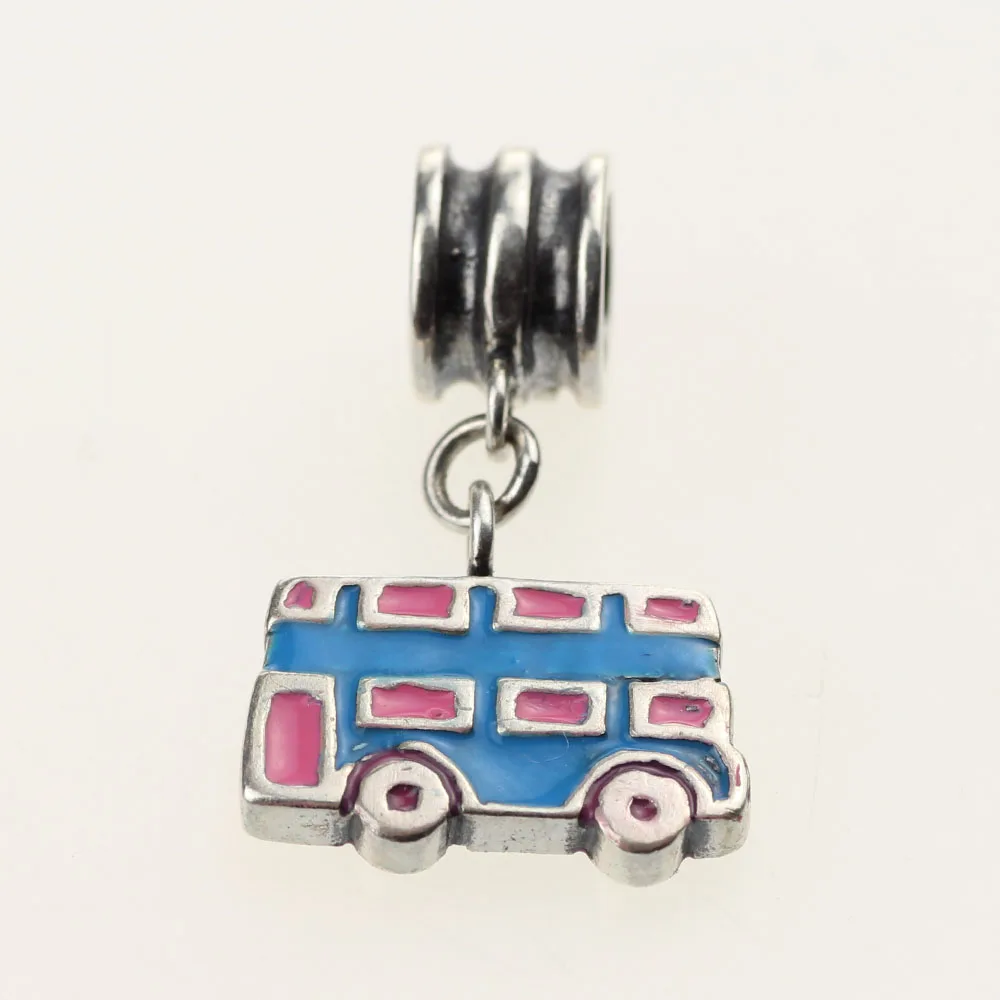 925 пробы серебряные браслеты с подвесками позолоченным кольцом платье голубого и