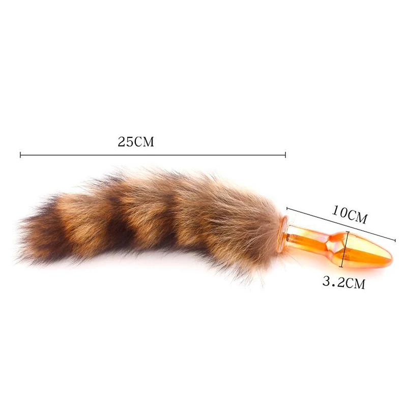 Crystal Butt Plug Sexy Fox Tail Anal Smooth Fur Erotic Adult Toys for Women Female Gay Couples Flirting |