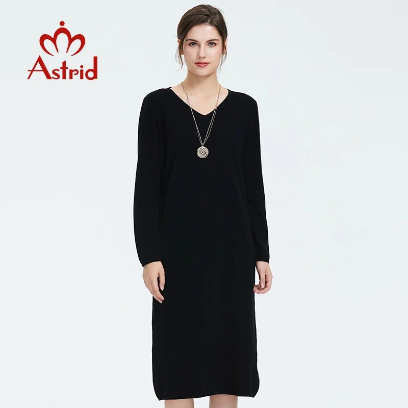 Astrid 2019 Осеннее новое поступление женское платье с длинным рукавом новая модная