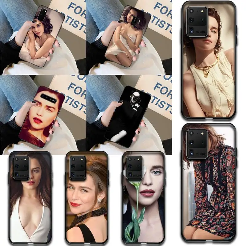 HPCHCJHM Emilia Clarke чехол для телефона Samsung S20 plus Ultra S6 S7 edge S8 S9 S10 5G|Бамперы| |