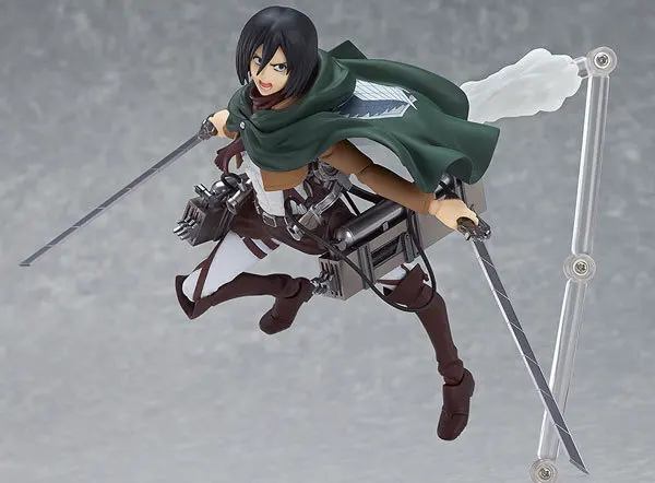 Attack on Titan Figma Eren Jaeger 207 Mikasa Ackerman 203 Levi 213 PVC Action Figure Collectible Model Gift 19cm | Игрушки и хобби