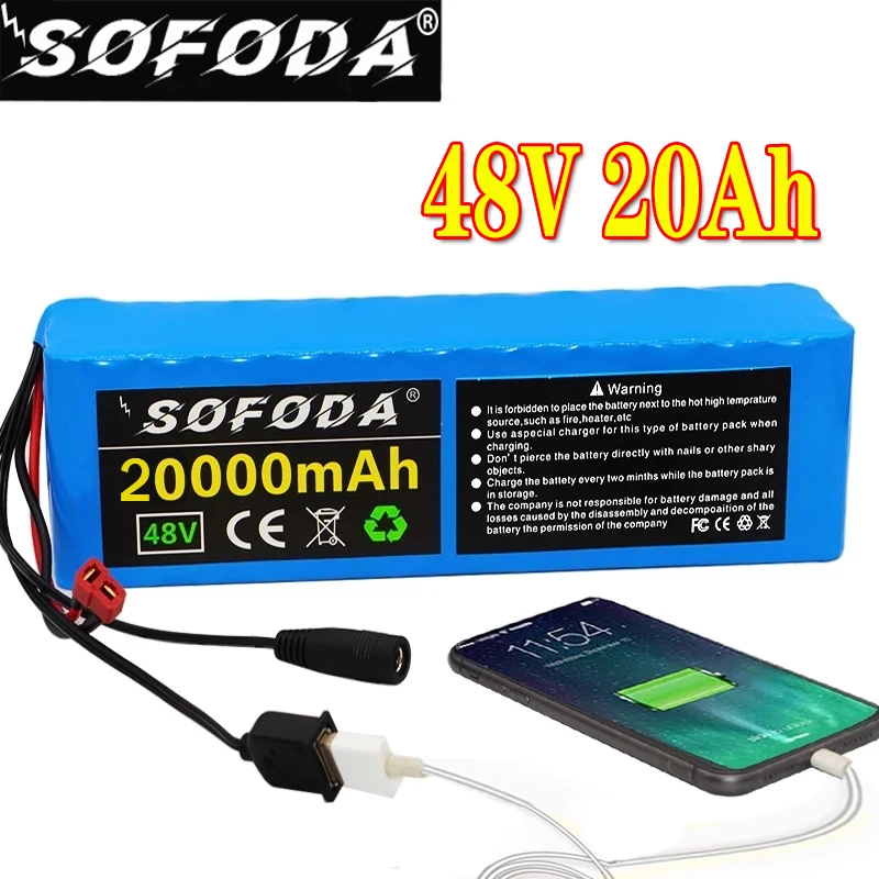 48 В 20 А · ч 1000 Вт комплект литий ионный батарей для электровелосипеда 54 6 в