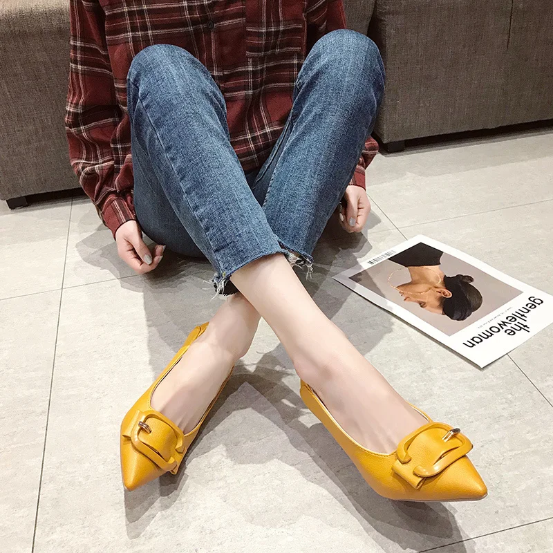 

Женские классические туфли, туфли-лодочки на высоком каблуке, модные женские классические туфли с острым носком, женская обувь на тонком ка...