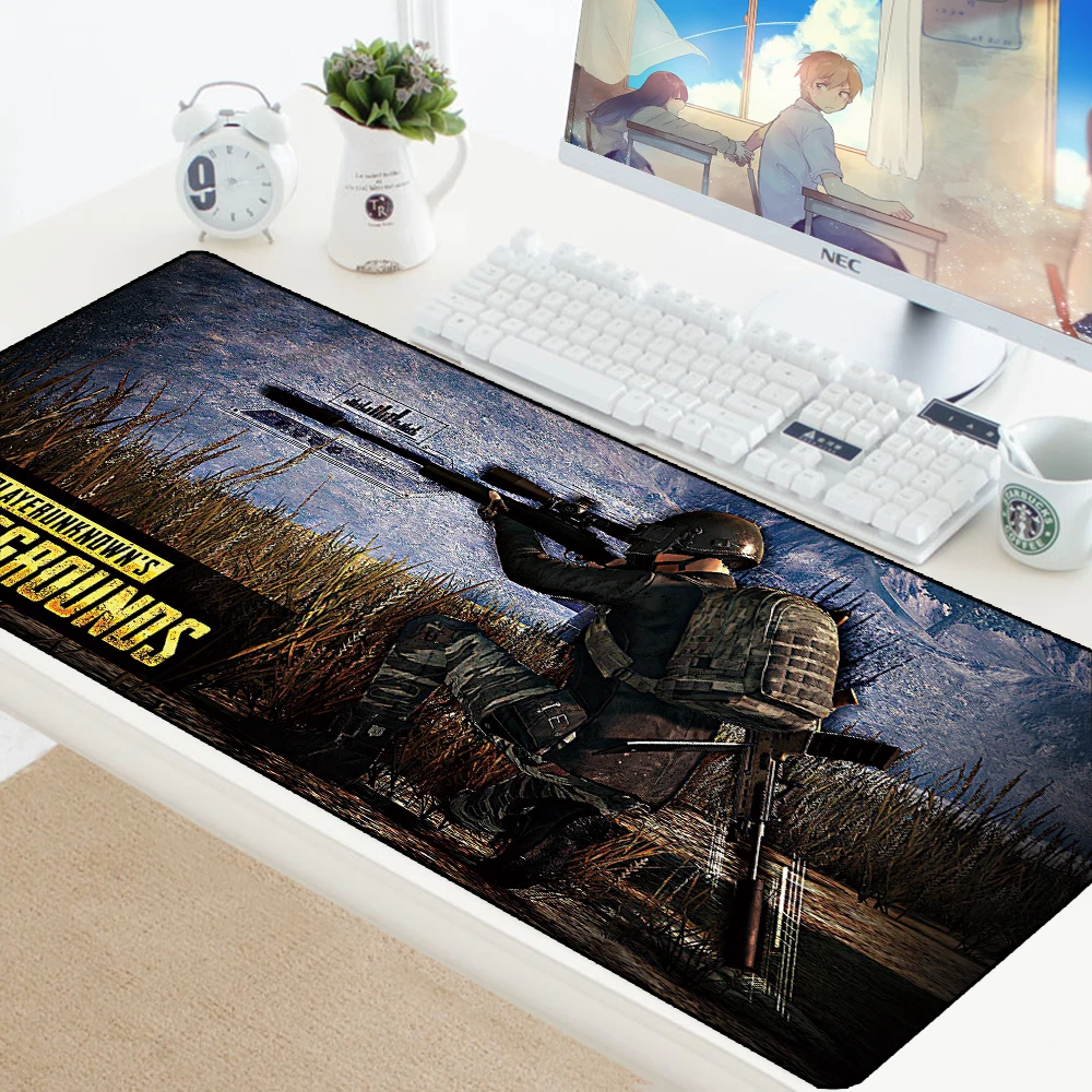 Скоростной игровой коврик для мыши PUBG большого размера для ПК, компьютера, геймера, коврик для мыши, клавиатура, коврики для мыши с замком, коврик для ноутбука, большой коврик для мыши