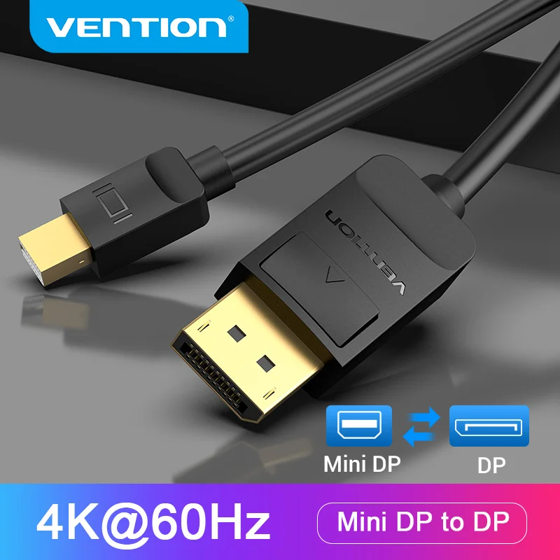 Кабель Vention Mini DP кабель 4K DisplayPort для MacBook Air Pro TV Mac проектора DP|Кабели VGA| |
