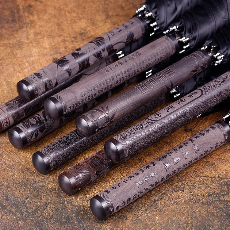 Творческий большой зонт из дерева с длинной ручкой Традиционный китайский