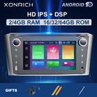 4 Гб 64 Гб 2 Din Android 10,0 автомобильный мультимедийный плеер для Toyota Avensis T25 2002-2008 Авто Радио GPS навигации стерео 8 сердечника DSP