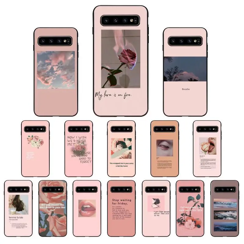 NBDRUICAI розовый эстетичные песни высокое качество чехол для телефона Samsung S9 plus S5 S6