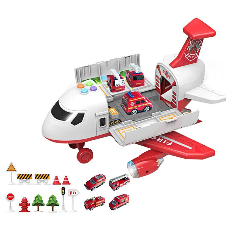 Детская игрушка самолета для маленьких мальчиков большое металлическое трек