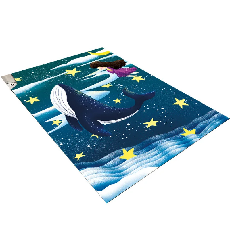 

KC Living room carpet geometric floor mat foot pad thickened doormat bedroom bedside carpet can be customized wholesale area rug