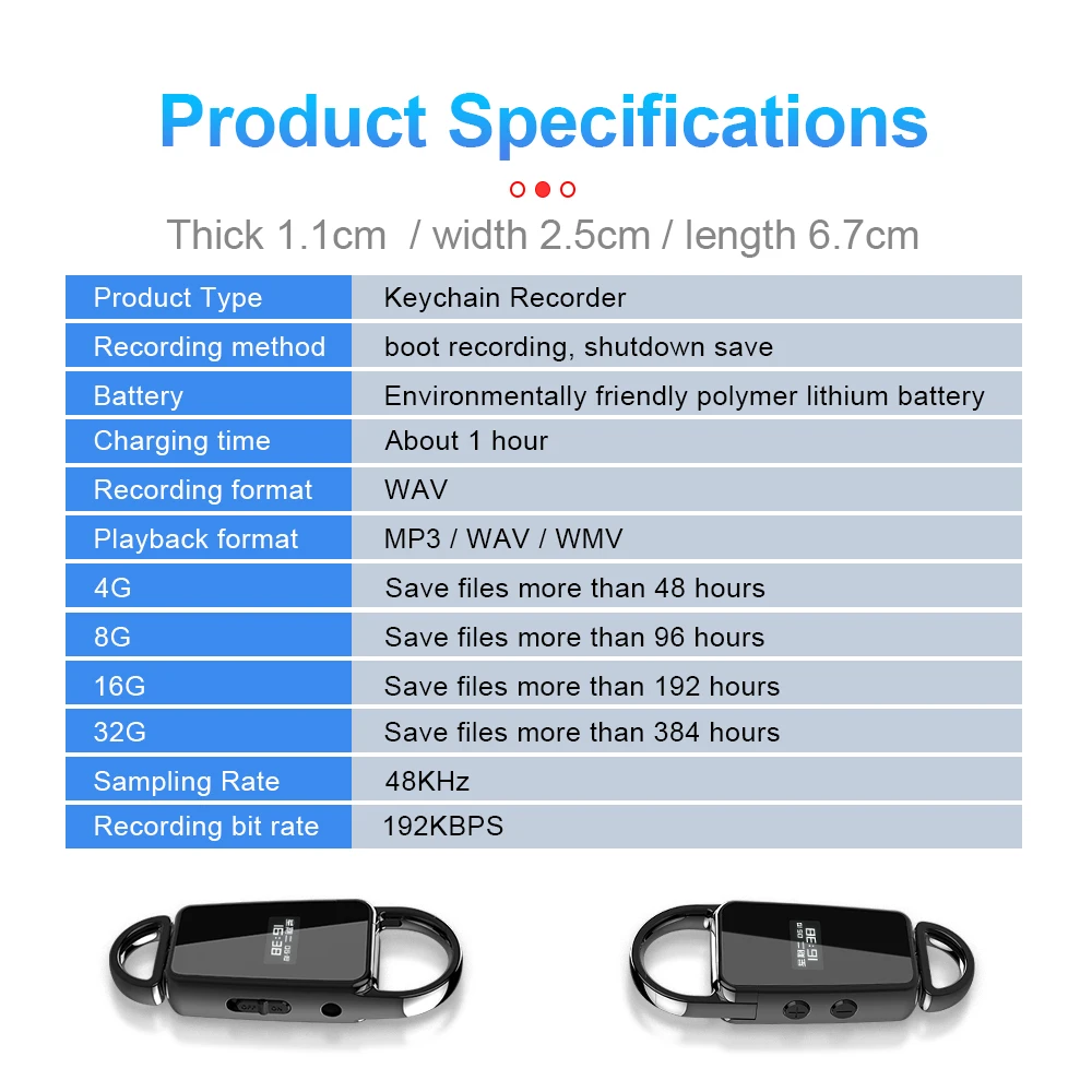 Мини Диктофон профессиональный USB аудио диктофон портативный микро Голосовая