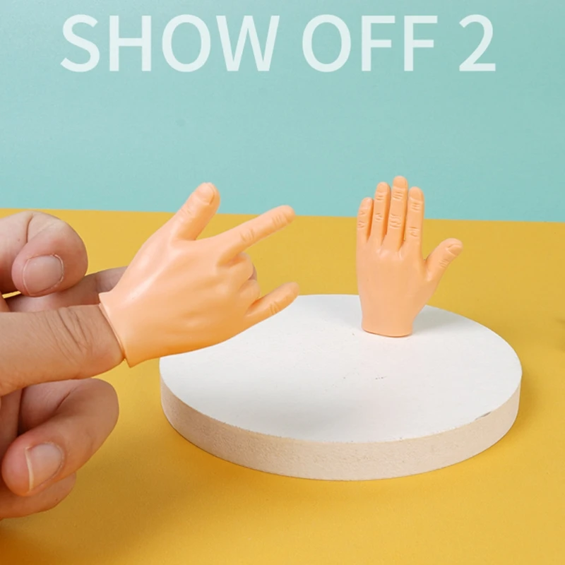 

2021 New Mini Finger Funny Finger Puppet Small Hand Prank Game Party Toy