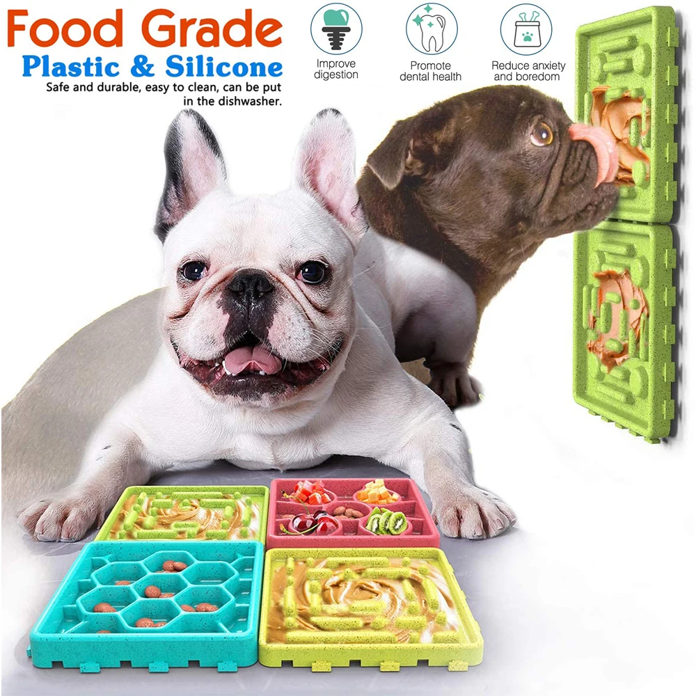 

1/2/4 шт./компл. миски-пазлы для собак, миски для кормления домашних животных, кошек, миски для щенков, котят, питатель для медленного еды, проти...