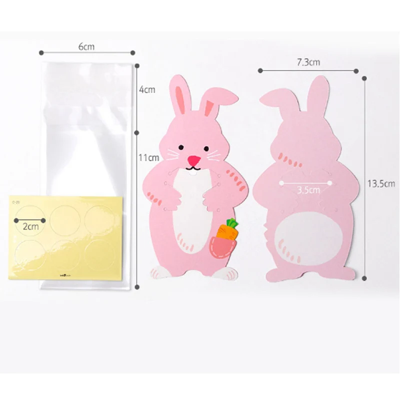 Печенье кролик приветствие гость розовый сувениры милые печенье Дети подарочная