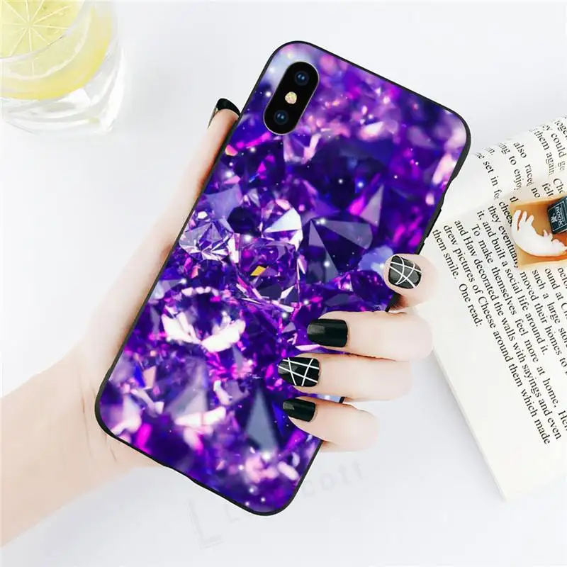 

Diamond pattern painted bling Phone Case for iPhone 11 12 pro XS MAX 8 7 6 6S Plus X 5S SE 2020 XR