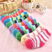 5pairslot winter warm coral fleece fashion able sweet baby socks boy girls 0 2years