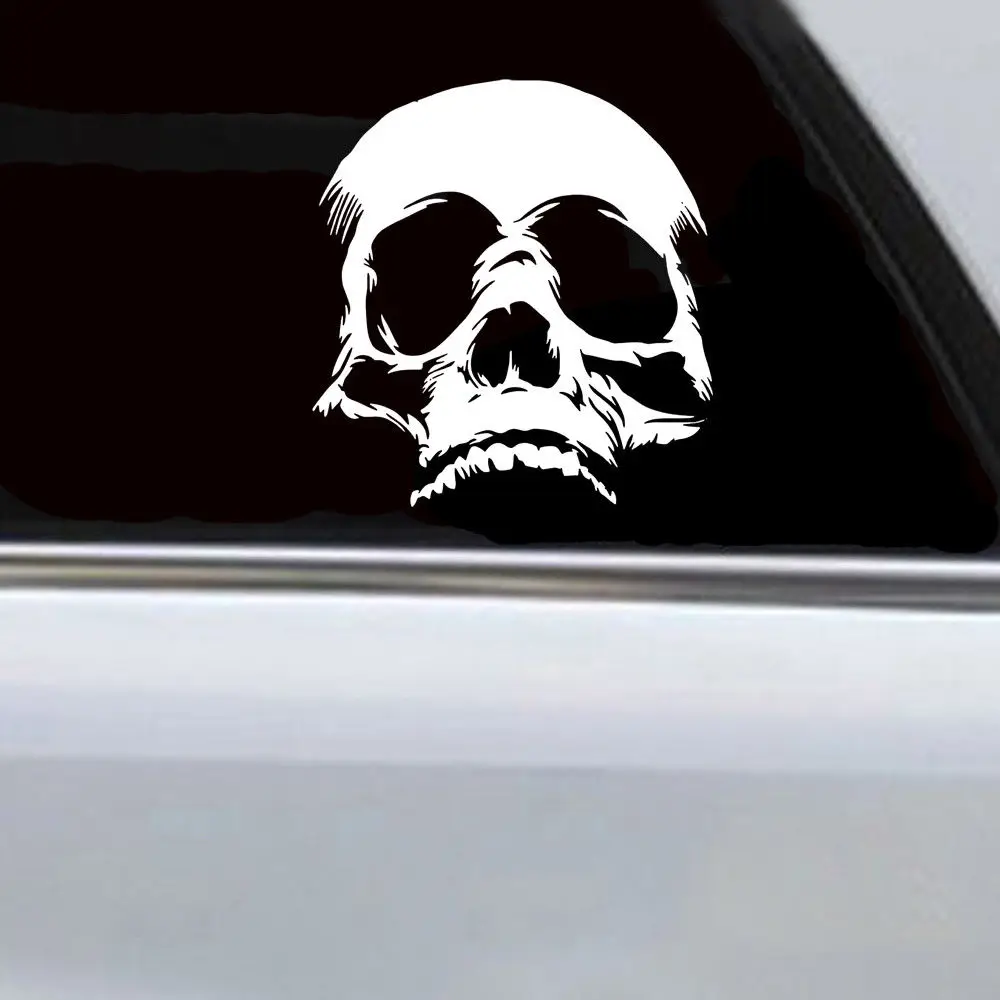 

PVC Removable Skull Face Funny Terrible Evil Car Auto Sticker Vinyl Decals For Notebook Window Bike Skateboard