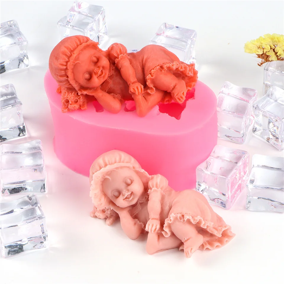 Ночная Кепка Спящий ребенок тихая силиконовая форма для тела антипригарная