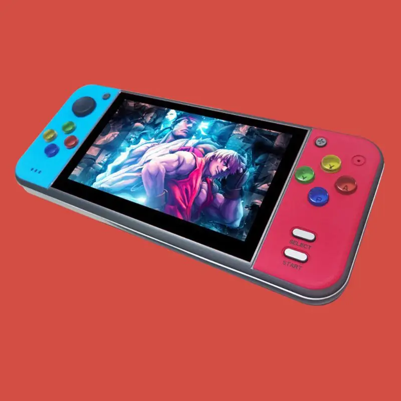 

R58B RS-11 5.1" Retro Handheld Game Console Video Gaming Player TF Card TV Output