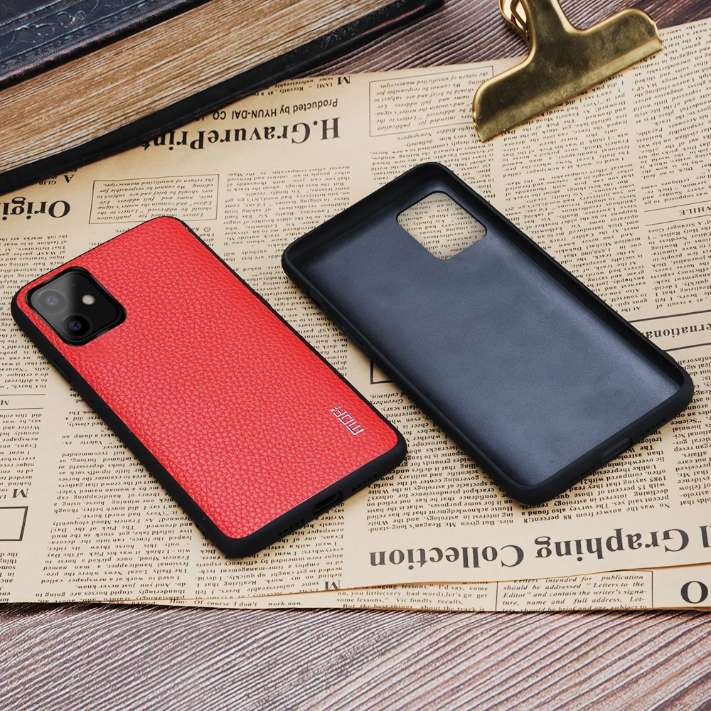Для iPhone 11 pro чехол mofi для iPhone 11 max чехол задняя крышка мягкая pu кожа для iPhone 11 чехол Защитная перчатка чистый черный красный
