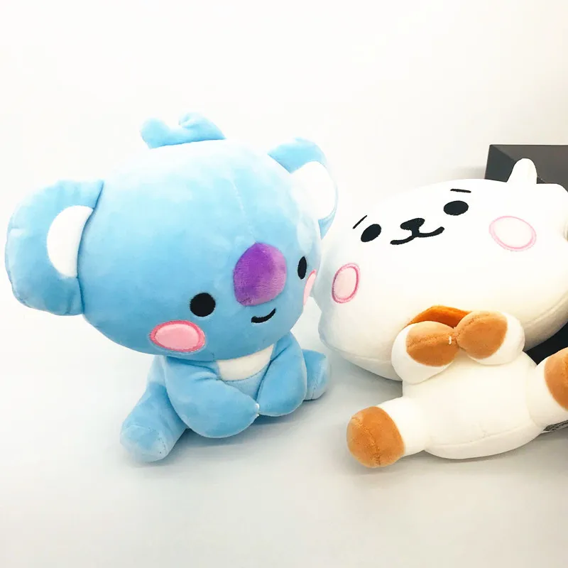 

Kpop Celebrity cartoon baby face plush doll animal stuffed toys heart sheep rabbit dog horse koala Fans Christmas gifts