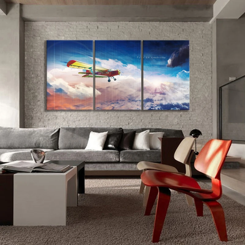 Картины Фрай на завтра вдохновляющие Мультяшные самолеты пейзаж постер