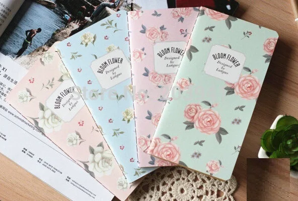 1 шт./лот винтажный цветочный мини-блокнот в стиле ретро Красивый блокнот с