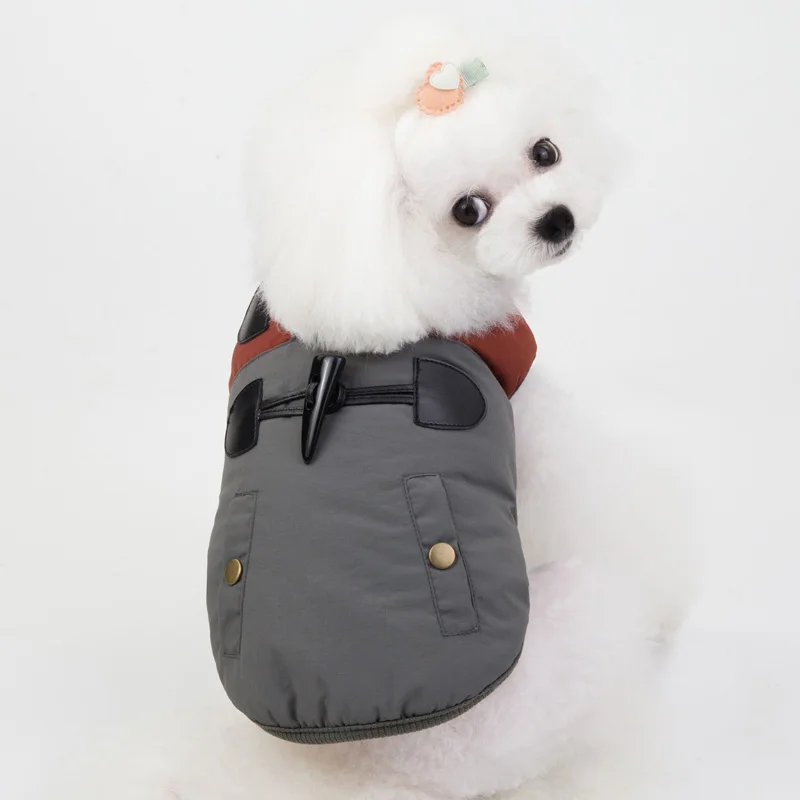 

Dog Clothes For Small Dogs Autumn Winter Puppy Pet Dog Hooded Coat Jacket Warm Cotton Chihuahua French Bulldog Clothing Overalls