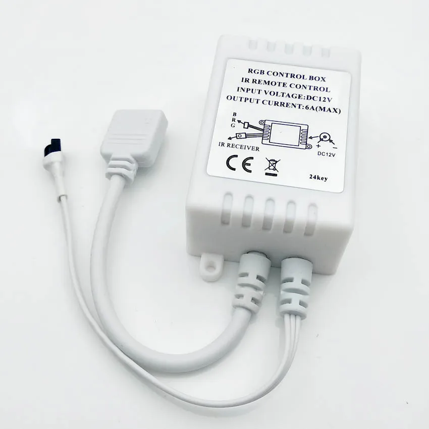 12 В 24Key светодиодный RGB IR RF инфракрасный беспроводной контроллер для 3528/2835/5050 светодиодный RGB 12 В 24 клавиши беспроводной контроллер без батареи