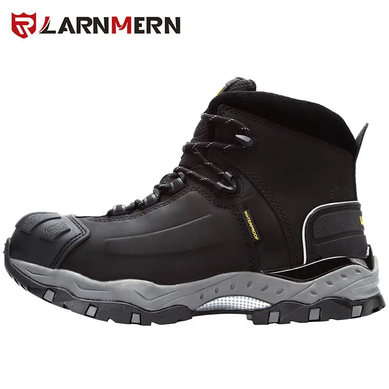 L8057 LARNMERN Для мужчин, Рабочая обувь; зимняя обувь; дышащая конструкция защитная обувь Сталь носком прочные нескользящие песок-Женская обувь - Цвет: L8057