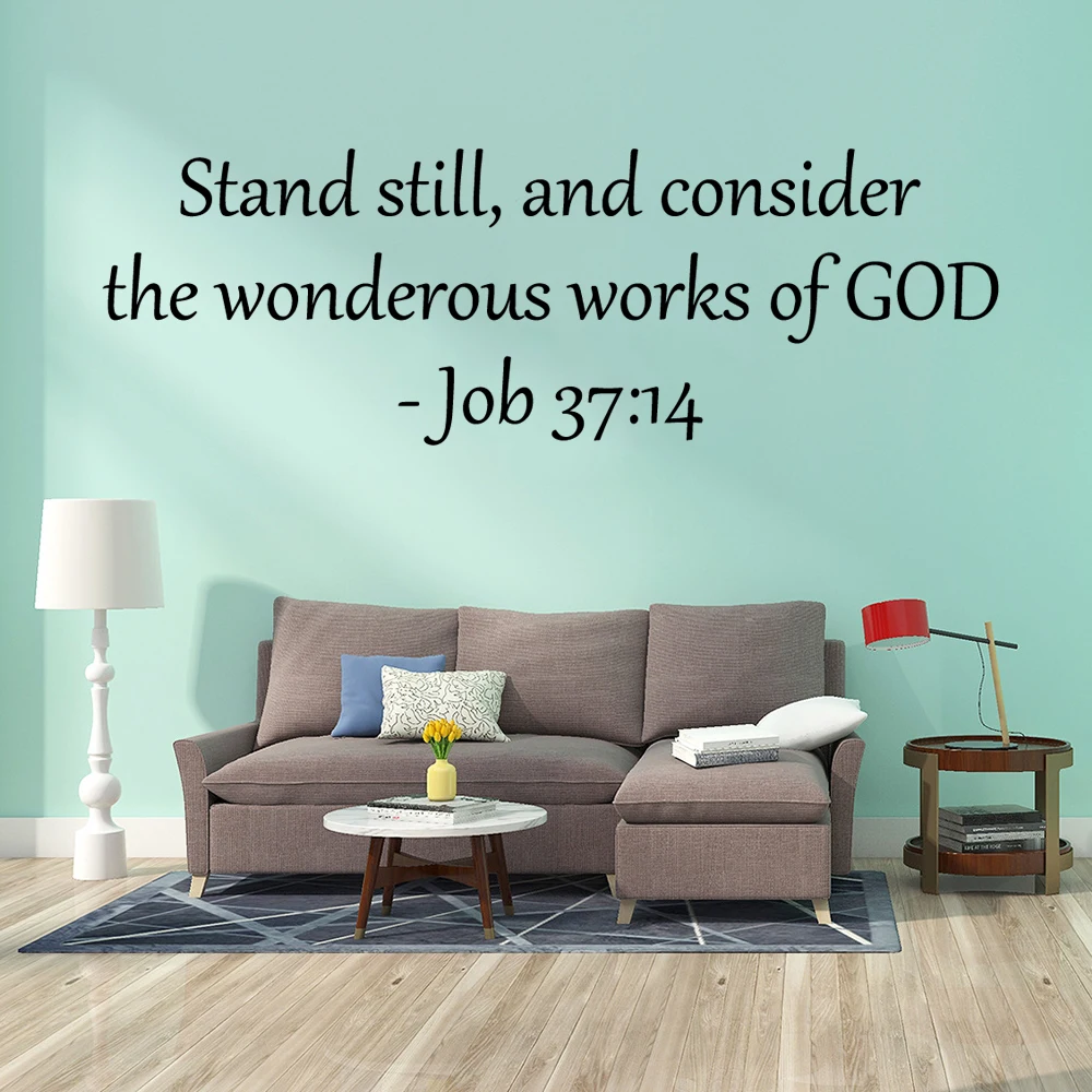 

Новый дизайн Бог Наклейка на стену с цитатами из ПВХ Съемный для детских комнат украшения Водонепроницаемый Наклейка на стену