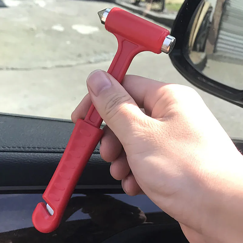 

1PC Car Self-Help Window Breaker Hammer Belt Cutter Mini Solid Hammer Car Safety Tool Emergency Accident Escape Knocking Tool
