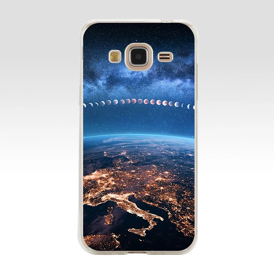 Новейший Мягкий Силиконовый ТПУ чехол 240FG с рисунком космоса Луны астронавта для