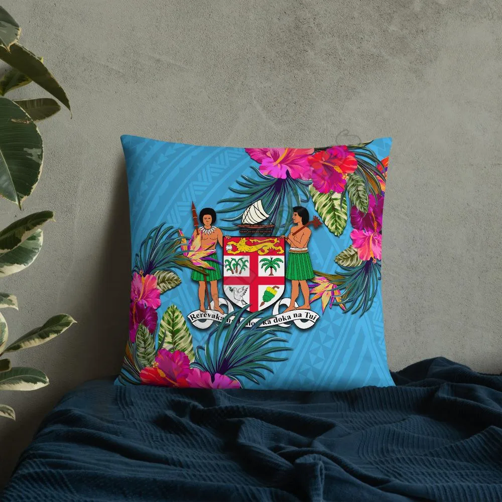 

Fiji Polynesian Pillow Hibiscus Surround Patterns Pillowcases Throw Pillow Cover Home Decoration