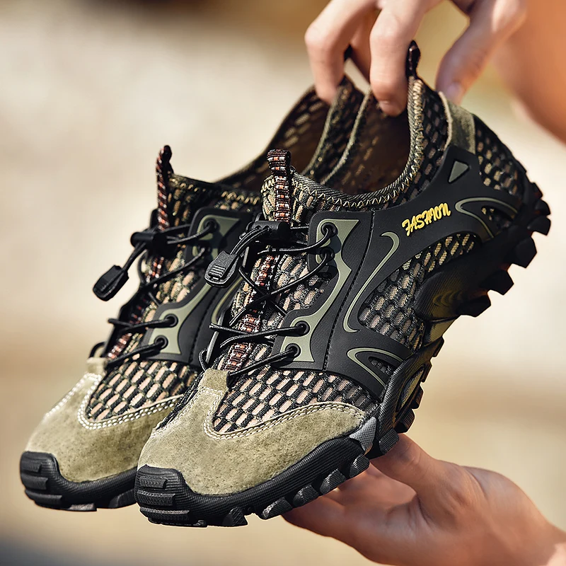 Water Lightweight Barefoot Waterproof Trekking Outdoor Climbing Elastic Man Hiking Shoes Quick Dry Breathable Sneakers Trekking